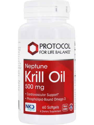 Protocol For Life Balance, Neptune Krill Oil, 500 mg, 60 Softgels