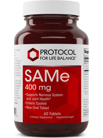 Protocol For Life Balance, SAMe, 400 mg, 60 Tablets