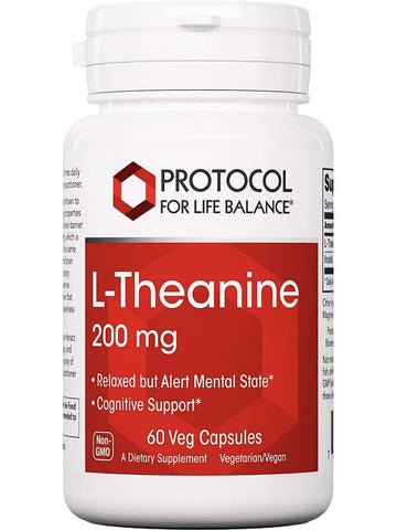 Protocol For Life Balance, L-Theanine, 200 mg, 60 Veg Capsules