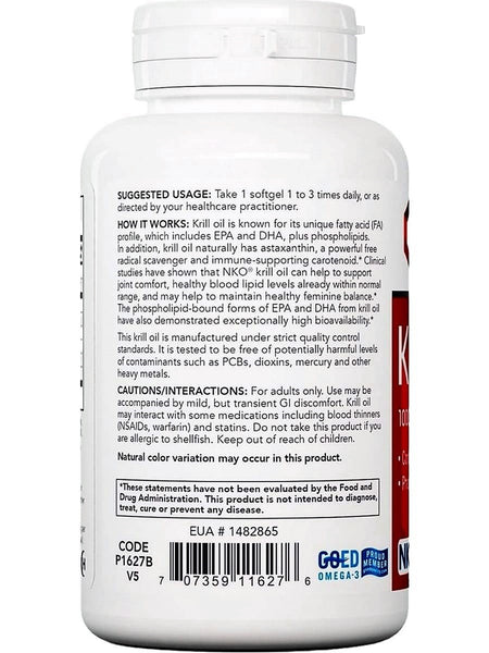 Protocol For Life Balance, Krill Oil, 1,000 mg-Double Strength, 60 Softgels