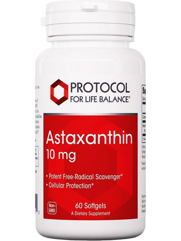 Protocol For Life Balance, Astaxanthin, 10 mg, 60 Softgels