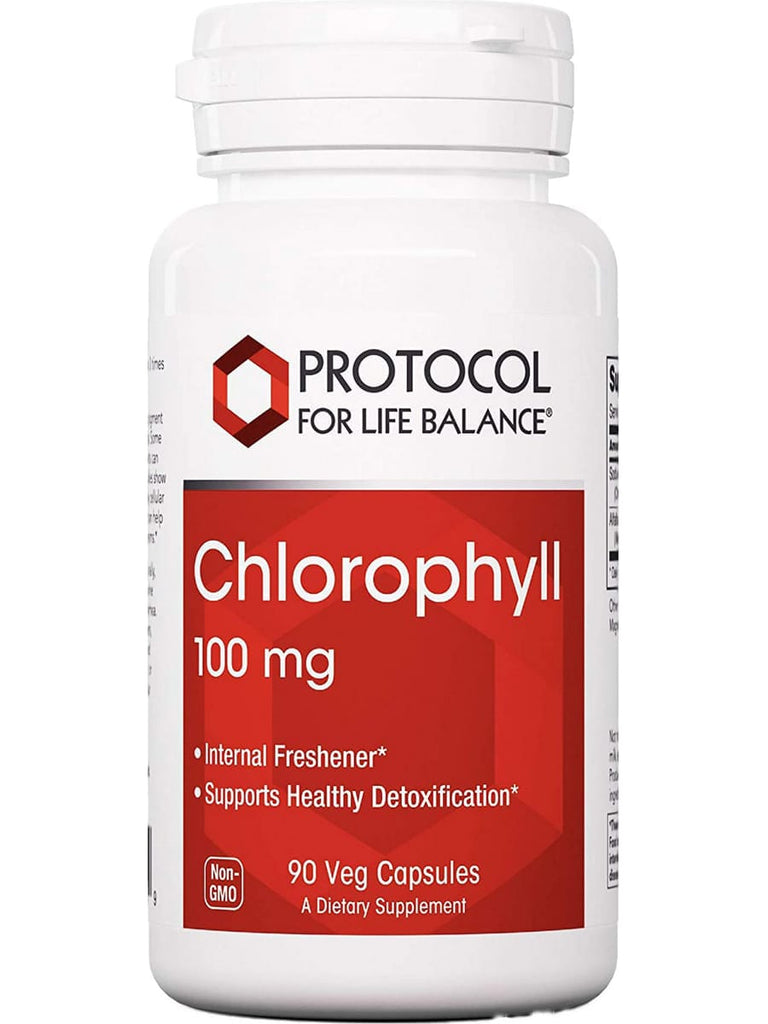 Protocol For Life Balance, Chlorophyll, 100 mg, 90 Veg Capsules