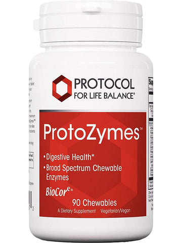 Protocol For Life Balance, ProtoZymes, 90 Chewables