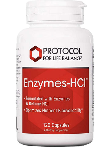 Protocol For Life Balance, Enzymes-HCl, 120 Capsules