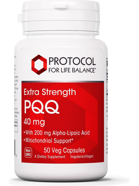 Protocol For Life Balance, PQQ, Extra Strength, 40 mg, 50 Veg Capsules