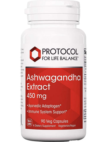 Protocol For Life Balance, Ashwaganda Extract, 450 mg, 90 Veg Capsules