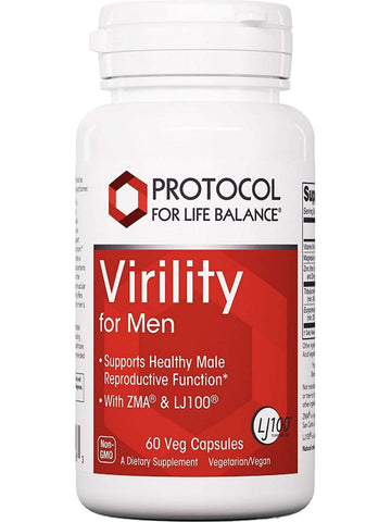 Protocol For Life Balance, Virility For Men, 60 Veg Capsules
