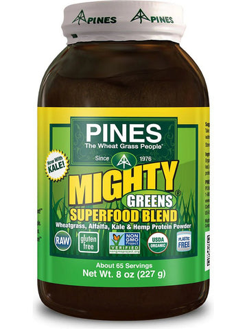 PINES Wheat Grass, Mighty Greens Superfood Blend, 8 oz