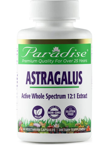 Paradise Herbs, Astragalus, 60 vegetarian capsules