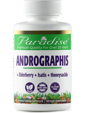 Paradise Herbs, Andrographis, 60 vegetarian capsules