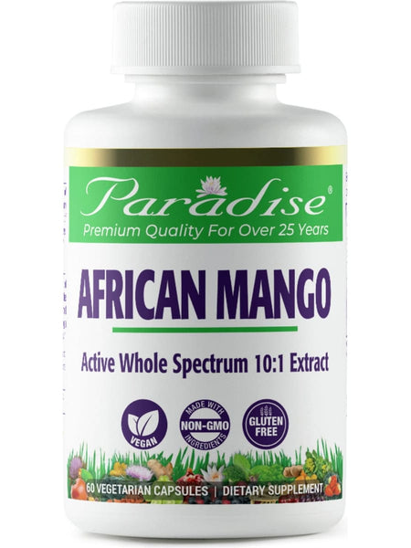 Paradise Herbs, African Mango, 60 vegetarian capsules