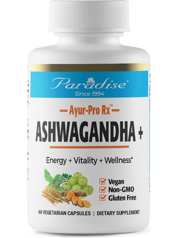 Paradise Herbs, AYUR-Pro Rx, Ashwagandha, 60 vegetarian capsules