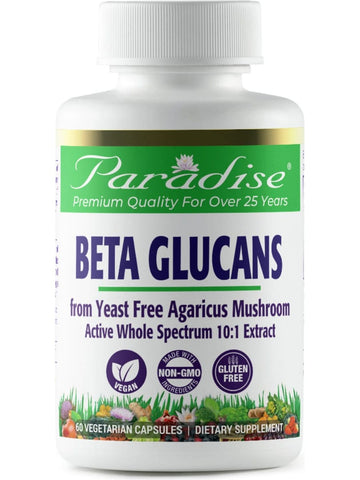 Paradise Herbs, Beta Glucans, 60 vegetarian capsules