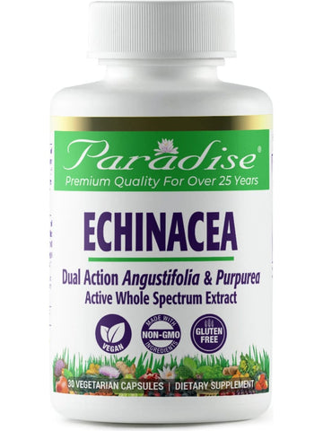 Paradise Herbs, Echinacea, 30 vegetarian capsules