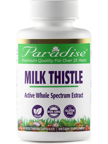 Paradise Herbs, Milk Thistle, 60 vegetarian capsules