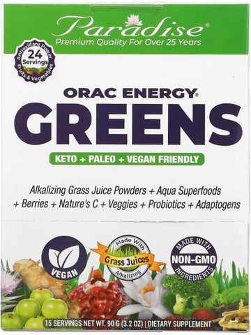 Paradise Herbs, ORAC Energy Greens, 6g (15 packets)