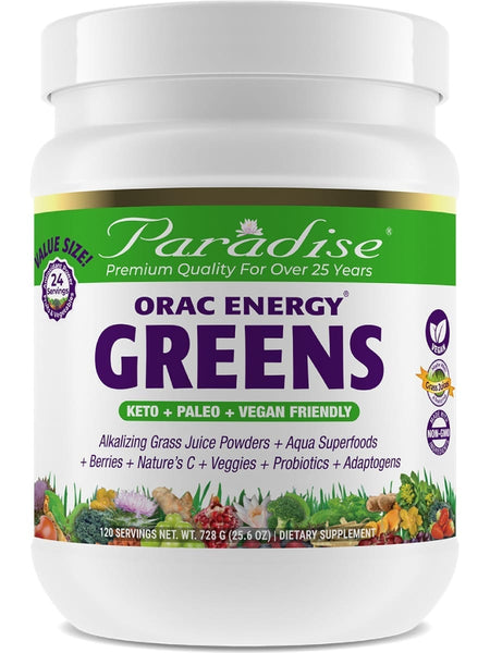 Paradise Herbs, ORAC Energy Greens, 728g (25.6oz), 120 serving