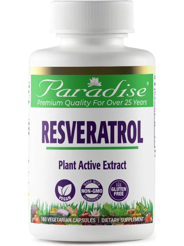 Paradise Herbs, Resveratrol, 180 vegetarian capsules