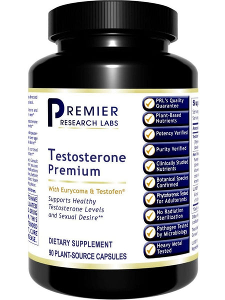 Premier Research Labs, Testosterone Premium, 90 Plant-Source Capsules