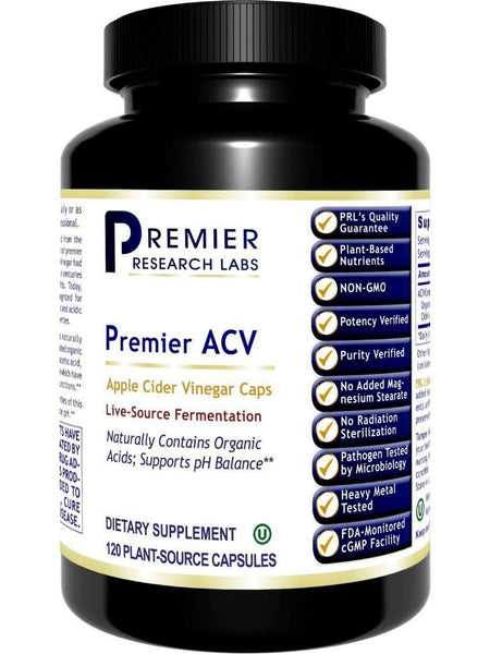 Premier Research Labs, Premier ACV (Apple Cider Vinegar), 120 Plant-Source Capsules