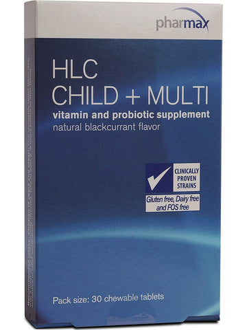 Pharmax, HLC Child + Multi, 30 Chewable Tablets