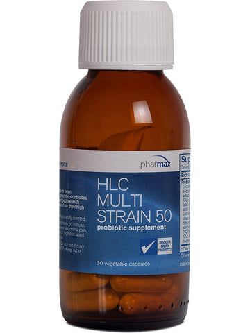 Pharmax, HLC Multistrain 50, 30 Vegetable Capsules