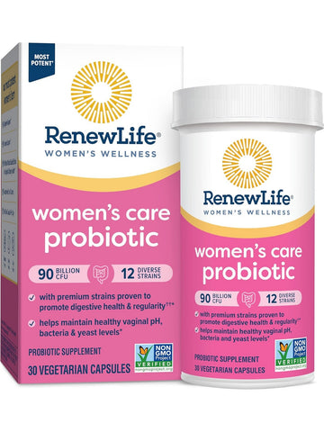 RenewLife, Women's Care Probiotic 90 Billion Live Cultures, 30 Vegetarian Capsules
