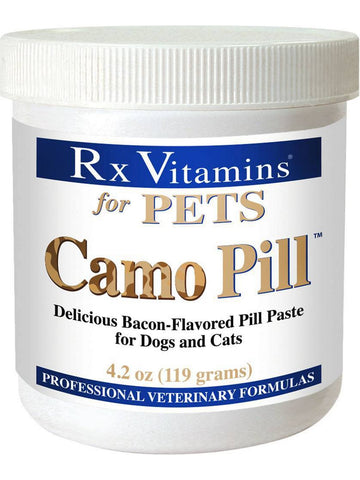 Rx Vitamins for Pets, Camo Pill, Bacon-Flavored Pill Paste, 4.2 oz