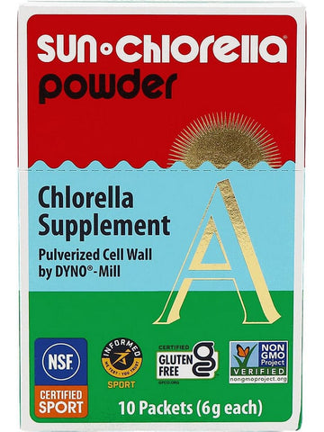 Sun Chlorella, Sun Chlorella Powder, 10 Packets