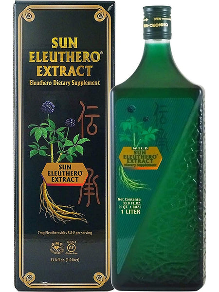 Sun Chlorella, Sun Eleuthero Extract 1L, 33.8 fl oz (1 month supply)