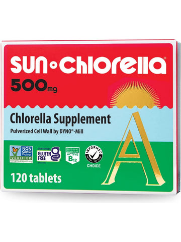 Sun Chlorella, Sun Chlorella, 500mg, 120 Tablets (20-day supply)