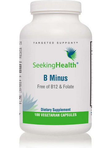 Seeking Health, B-Minus B12 and Folate Free, 100 vegetarian capsules