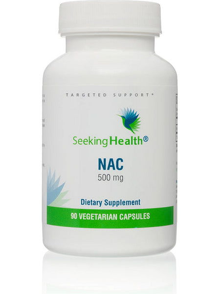 Seeking Health, NAC (N-Acetyl-L-Cysteine) 500mg, 90 vegetarian capsules