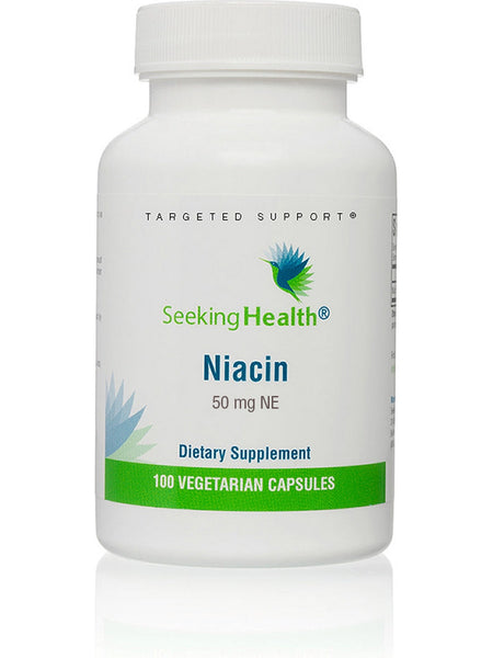 Seeking Health, Niacin 50 mg, 100 vegetarian capsules