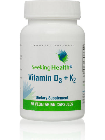 Seeking Health, Vitamin D3 + K2, 60 vegetarian capsules
