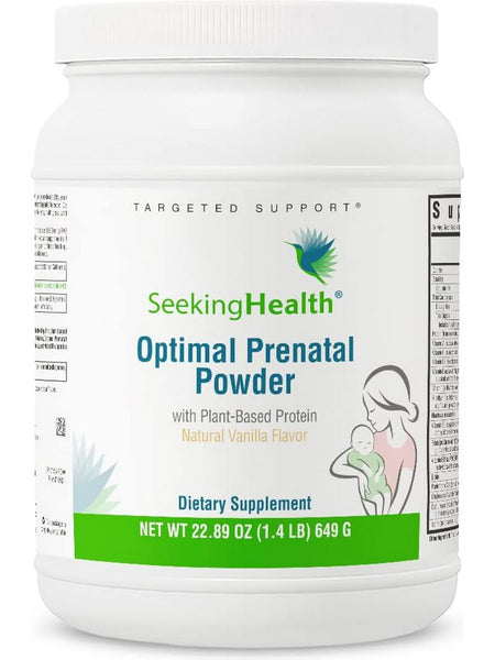 Seeking Health, Optimal Prenatal Powder, Natural Vanilla Flavor, 22.89 oz