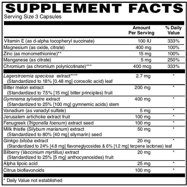 Smart Herbs, Glucose Support, 60 caps