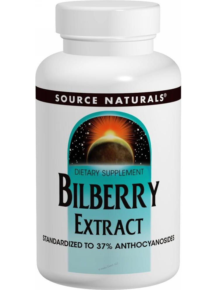 Source Naturals, Bilberry Extract, 100mg, 120 ct