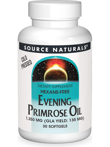 Source Naturals, Evening Primrose Oil, Hexane-Free 1350 mg, 30 softgels
