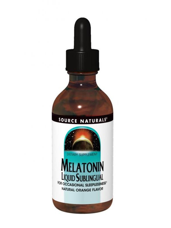 Source Naturals, Melatonin liquid Orange Sublingual, 2 oz Sublingual