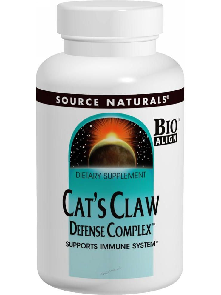 Cat's Claw Defense Complex Bio-Aligned, 120 ct, Source Naturals