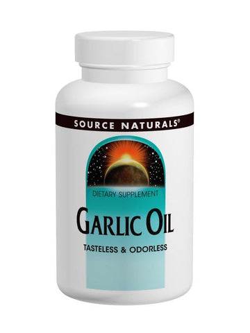 Source Naturals, Garlic Oil, 500mg Odorless, 100 softgels
