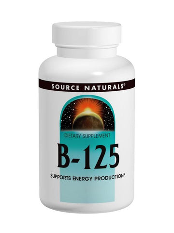 Source Naturals, Vitamin B-125 Complex Yeast Free, 125mg, 60 ct