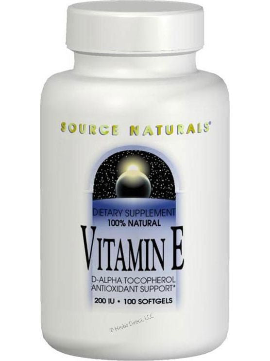 Source Naturals, Vitamin E d-alpha Tocopherol 400 IU, 50 softgels