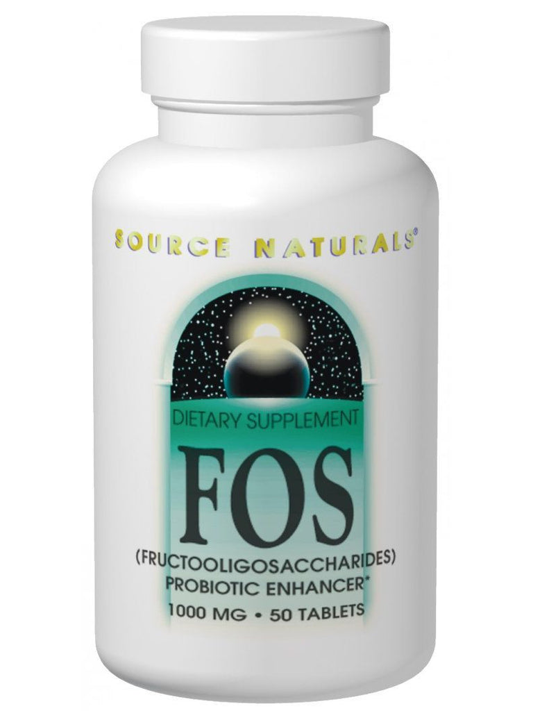 Source Naturals, FOS Fructooligosaccharides, 1000mg, 100 ct
