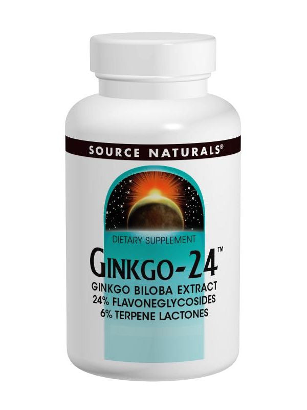 Source Naturals, Ginkgo-24 Ginkgo Biloba Ext, 60mg, 60 ct