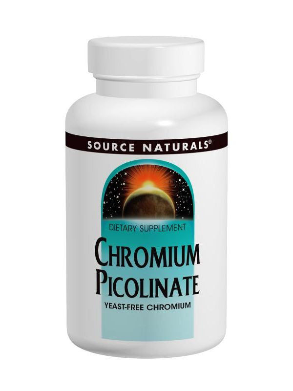Source Naturals, Chromium Picolinate Yeast Free 200mcg, 120 ct