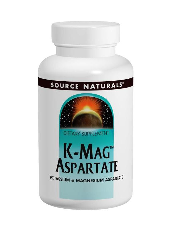 Source Naturals, K-Mag Aspartate Potassium/Mag, 99/75mg, 60 ct