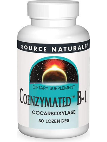 Source Naturals, Coenzymated Vitamin B 1, 25mg, 30 Lozenges