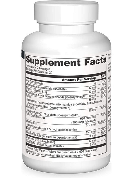 Source Naturals, Coenzymate Vitamin B Complex, Peppermint, 60 Lozenges